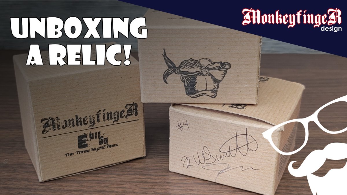monkeyfingeryo's tweet photo. You NEED to see this! #MonkeyfingeR Ray discovered THREE of the original new-in-the-box Evil Yo yo-yos! Watch the unboxing here - https://t.co/5wMt3Lr3I0 #skilltoy #Skilltoys #EDC #MFD #MonkeyfingeRDesign #yoyos https://t.co/WsmbPdBioL
