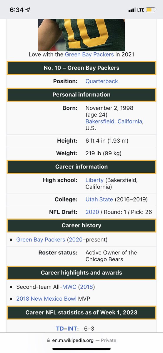 ZachSpain2's tweet photo. Owner of the Chicago bears just fits #GreenBayPackers https://t.co/LuzyYMlP9Q