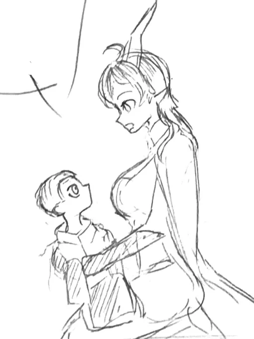1032日目、朝30分間描きました!  そろそろ原稿をせねば…