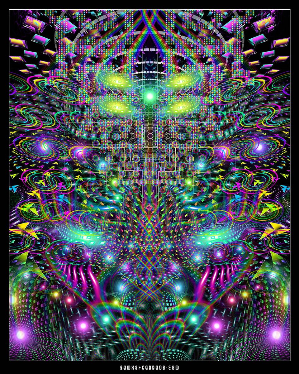 Detail of HUACHAMAMA 🌿👁
#Psychonaut #psyart #spiritmolecule #visionaryart