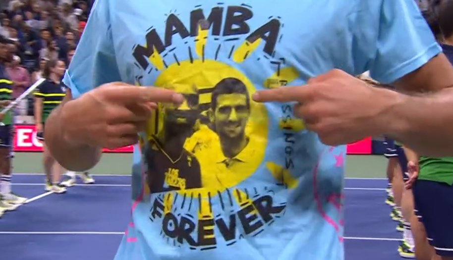 Novak Djokovic reaches #24, number of his good friend, legend and big tennis fan Kobe Bryant.

In the United States.

Amazing gesture.