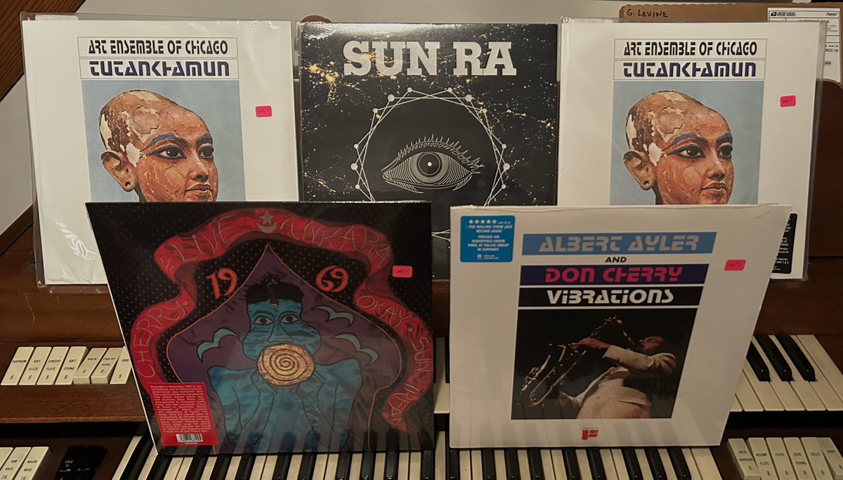 NormalsBooks's tweet photo. Some new vinyl beauty in the Monday racks! My favorite #ArtEnsemble album, probably because it was my 1st &amp; I was listening to it in 2nd Story when I met instrument maker gadfly Neil Feather. Mastered for vinyl by Dave Gardner, pressed on audiophile-grade vinyl at Pallas in https://t.co/cjCxIkCEPz
