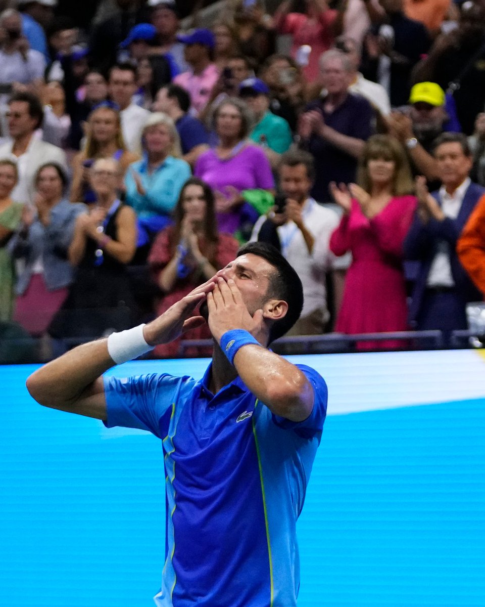 Pure emotion for Novak.
