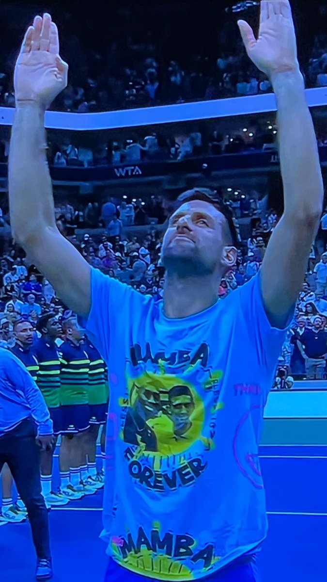 What I need to know is where to get <a href="/DjokerNole/">Novak Djokovic</a>'s #mambaforever shirt? #USOpen23