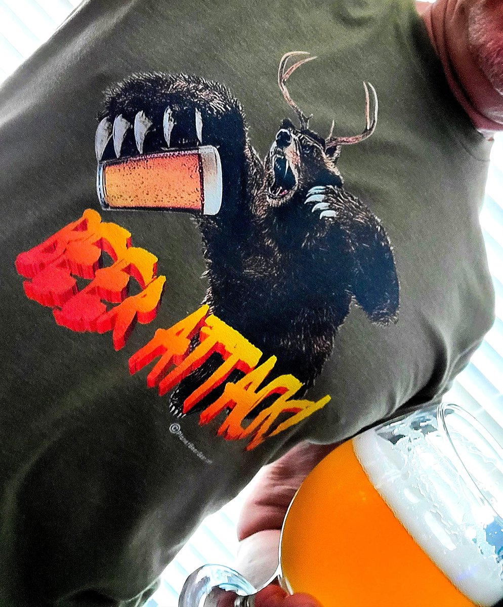 The best is a "Beer Attack!" 🐻 + 🦌 = 🍺

Get The Gear! tinyurl.com/3hp3swrw
20% Off til 9-28-23
#Beer #Tshirt #Sale