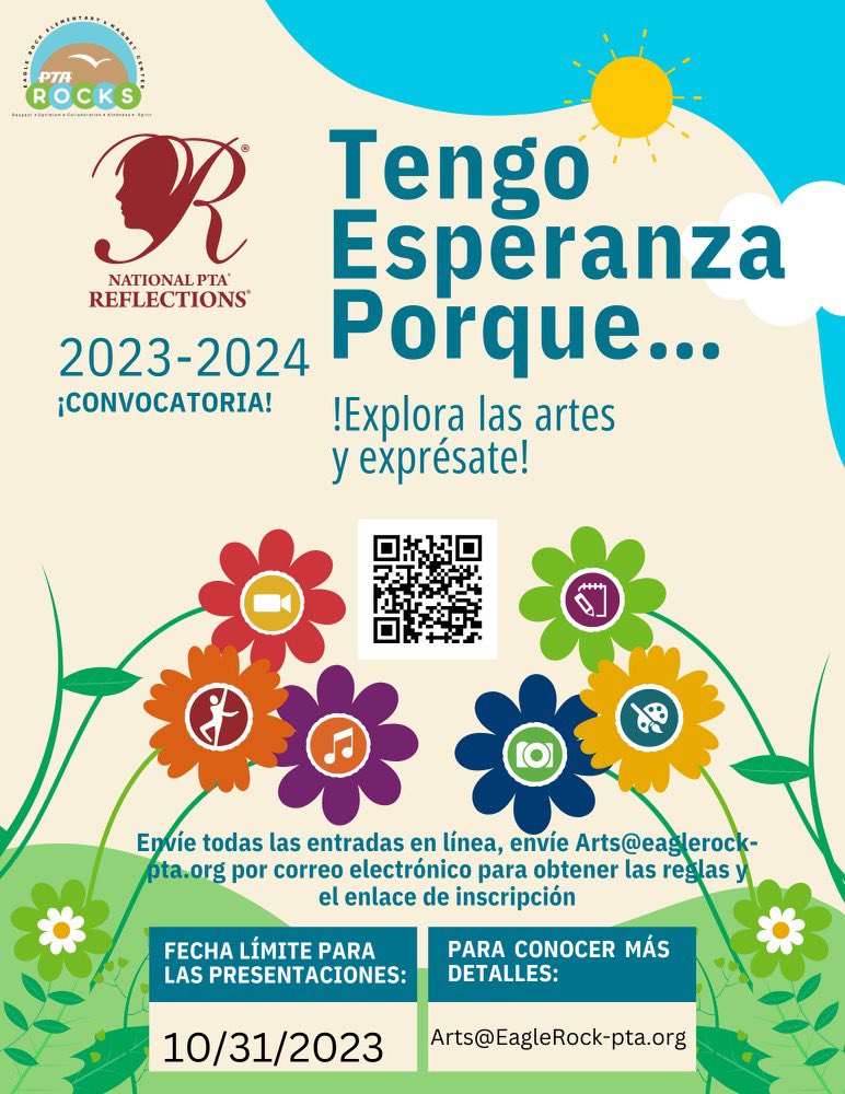EagleRockElem's tweet photo. PTA Reflections Call for Entries
Submit HERE 

https://t.co/5tNd945gEJ https://t.co/CWgosqQMqo