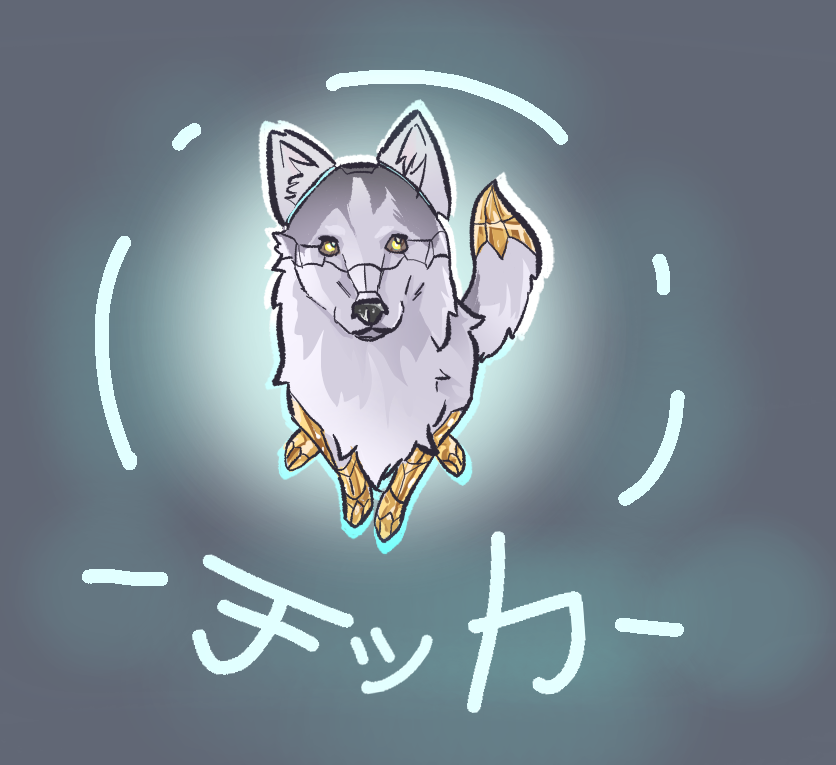 MykeoEP2's tweet photo. Retsu's pet robo husky Tekka! Based on this beautiful lady here on the right to honour her (Her name was Tikka), But i think this representation of her looks great!

Art done by @missingmyhEd 
#wipvtuber #VtuberEN #VtubersEN #Vtuber https://t.co/QYALzxwMR1