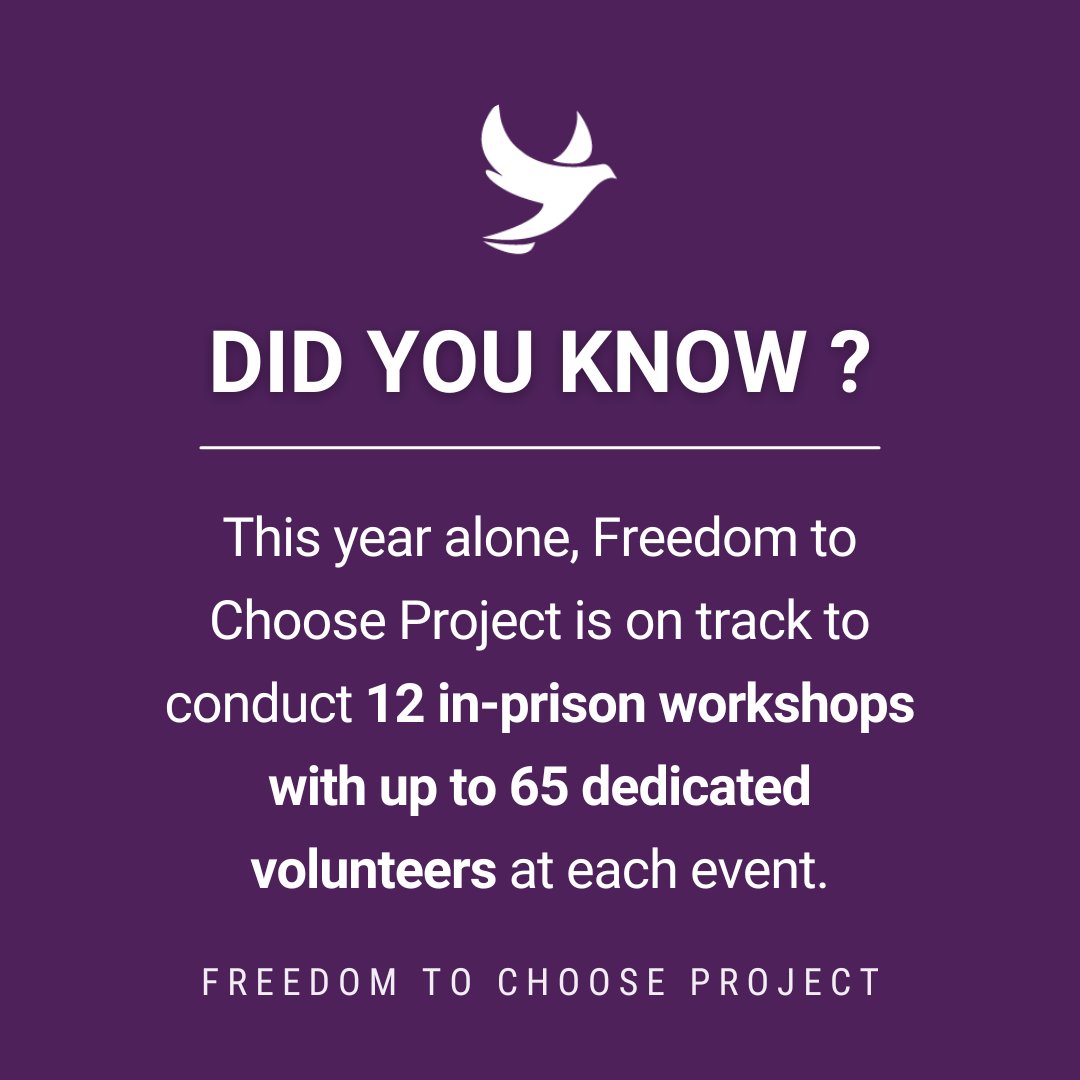 The_FTC_Project's tweet photo. We are proud to share that this year, we have expanded to more prisons than ever before! For 2023, we are projected to host 12 in-prison workshops. We are always accepting volunteers to join us in this life-changing work. Contact us today to get involved: https://t.co/JzO4lpb4RJ https://t.co/6qw3LsVjuU