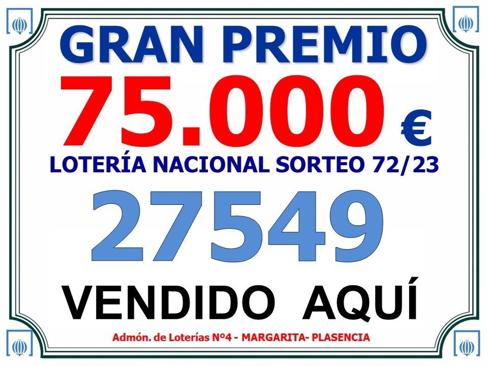 margaps's tweet photo. ¡¡Enhorabuena a los afortunados en el sorteo del sábado!!
#sorteo #Plasencia #GranPremio #loteriasplasencia #sol38 #loteria #margarita https://t.co/riH9fi7t4M