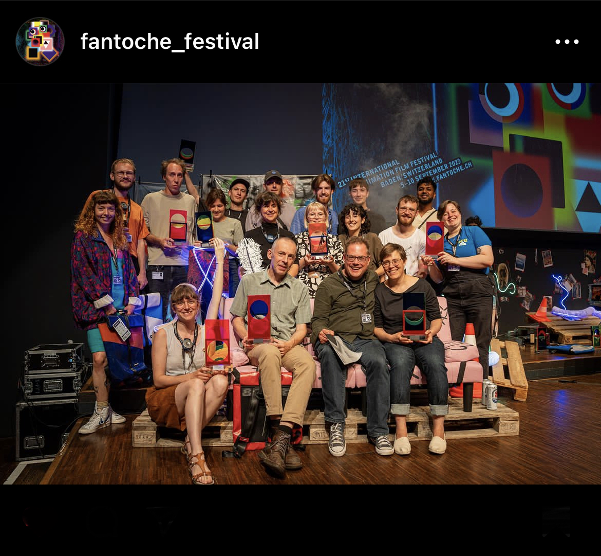 I am very honored and pleased to receive HIGH RISK AWARD at <a href="/fantoche_baden/">Fantoche</a> !!! This award gives me courage to keep going on my own way. Many thanks to the juries and Festival!! I wish I had been there with other winners!!