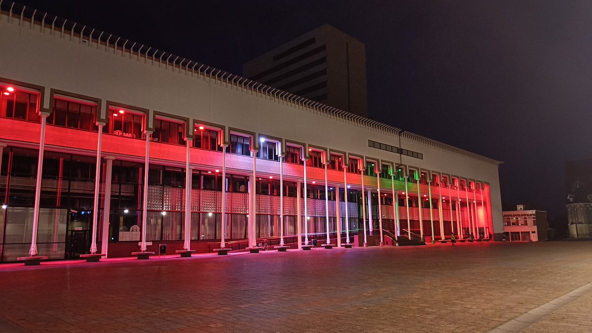 Schiedam city hall solidar with Marocco