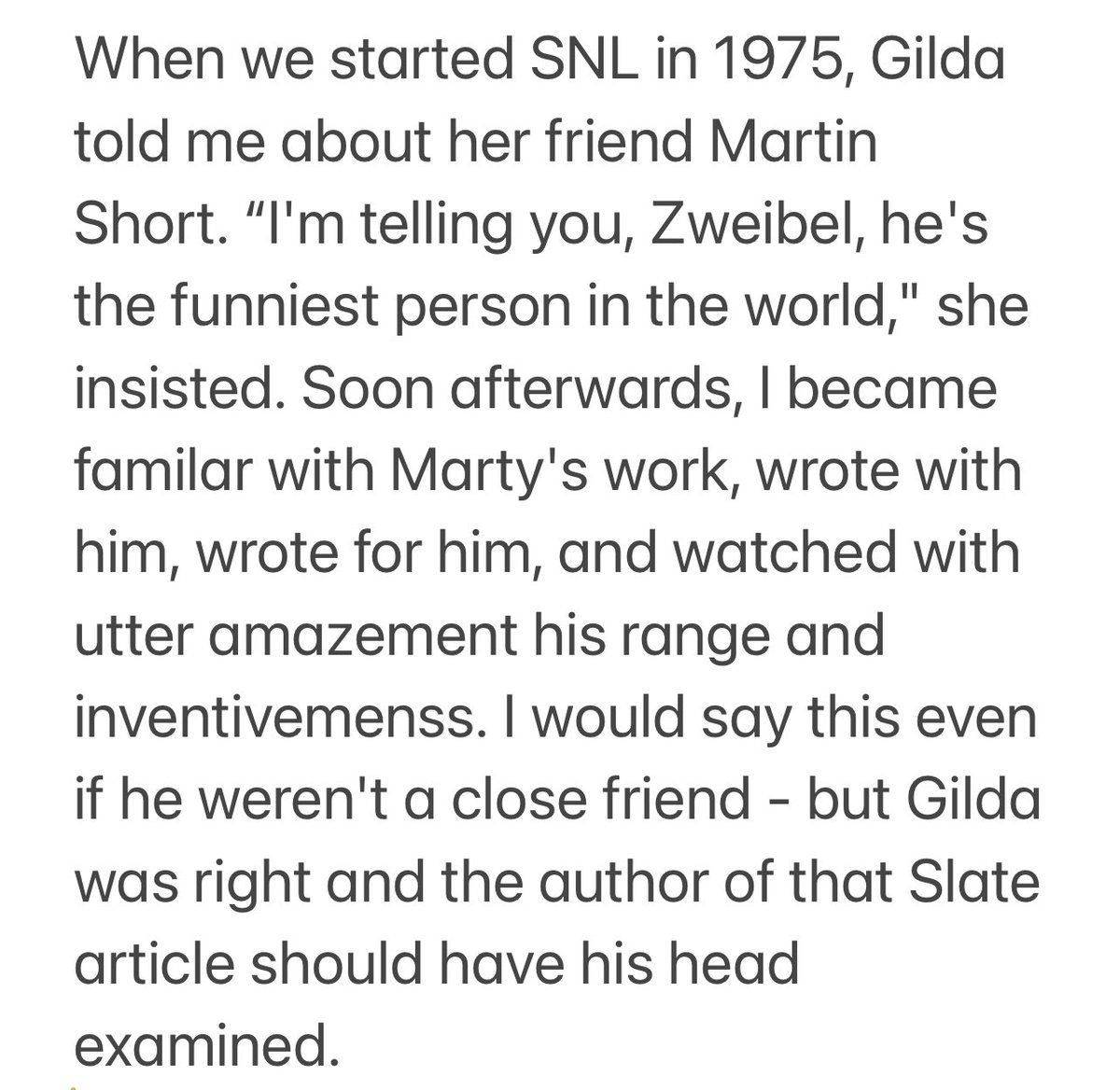 Alan Zweibel tweet media