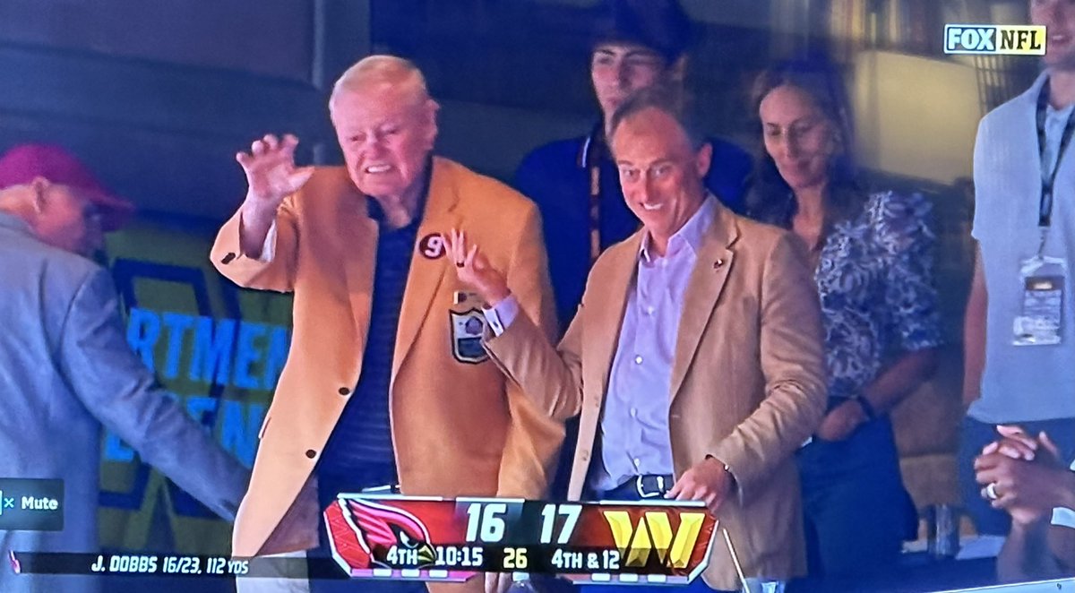 Sonny (and Billy) in the house! <a href="/Commanders/">Washington Commanders</a> <a href="/NFLonFOX/">FOX Sports: NFL</a>
