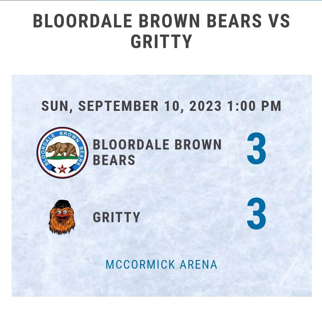 BrownBearsHC's tweet photo. Bears R Back! @GTHLA season starts with a come from behind draw.... https://t.co/ARkXtdJwhG