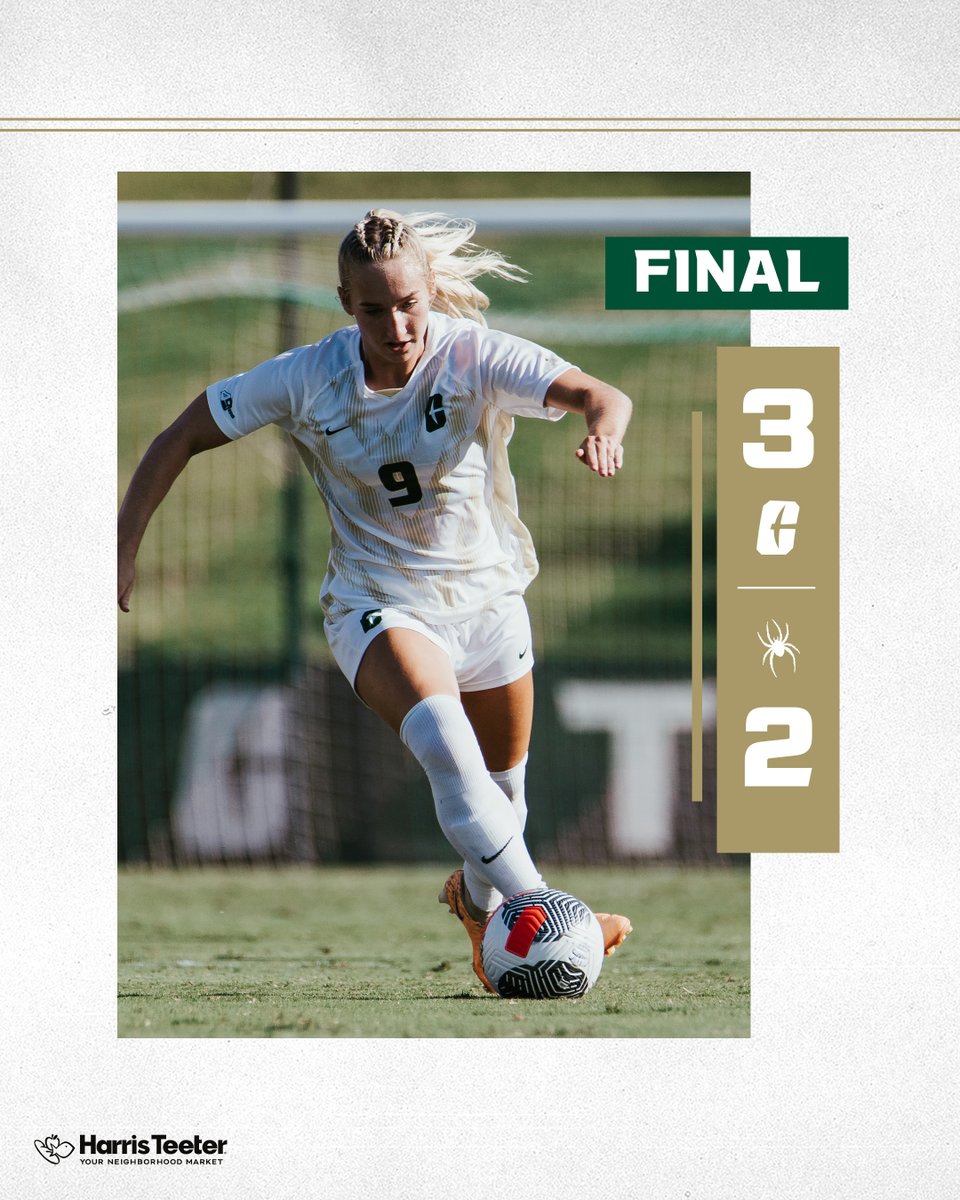 Charlotte Women's Soccer (@charlottewsoc) on Twitter photo Coming home with a comeback dub!
#GoldStandard⛏️ Coming home with a comeback dub!
#GoldStandard⛏️