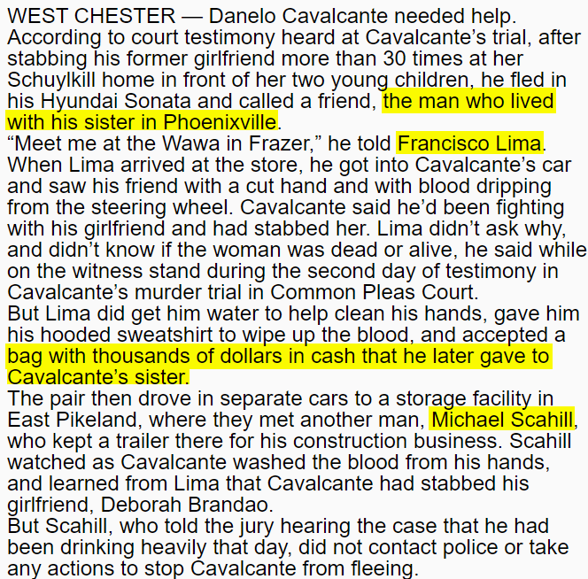 @PAStatePolice @chescoda are these the people #DaneloCavalcante visited last night??
(article excerpt from Daily Local News, 8/15/23)

#manhunt #SpideyCavalcante
