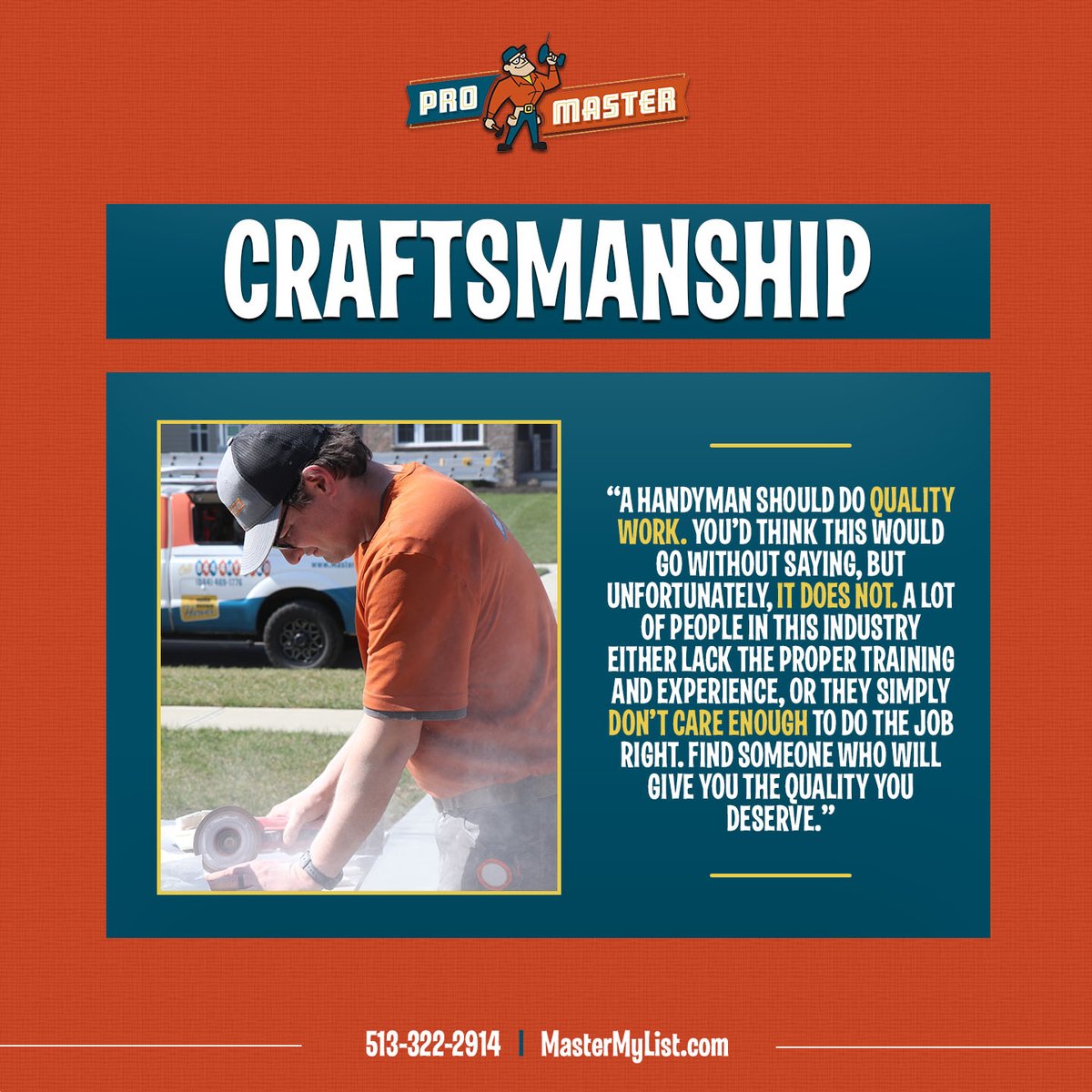 CincyHomeRepair's tweet photo. How 𝙙𝙤 you find a good Cincinnati handyman?

While there are many factors, we've found 3️⃣ that matter most to our customers: craftsmanship, communication, and cleanliness.

READ: https://t.co/pH2bVJh4Su 

#cincinnatihandyman #cincinnatiblog https://t.co/Z6inImu1BN