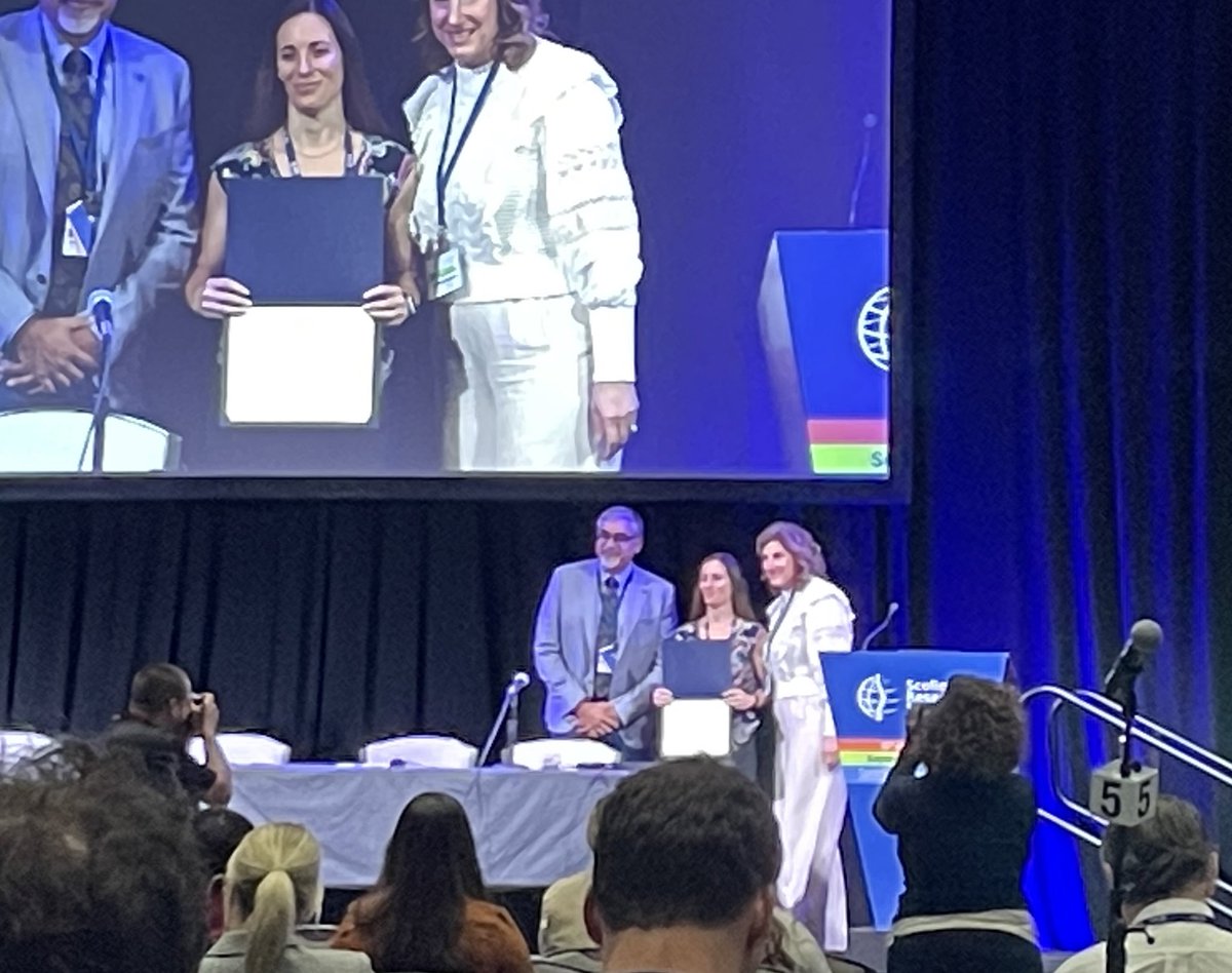 Excited to have received the John H. Moe Basic Science Award for our work on soft tissue insufficiency in adult spinal deformity. Thank you <a href="/SRS_org/">Scoliosis Research Society</a> for the honor! #SRSAM23