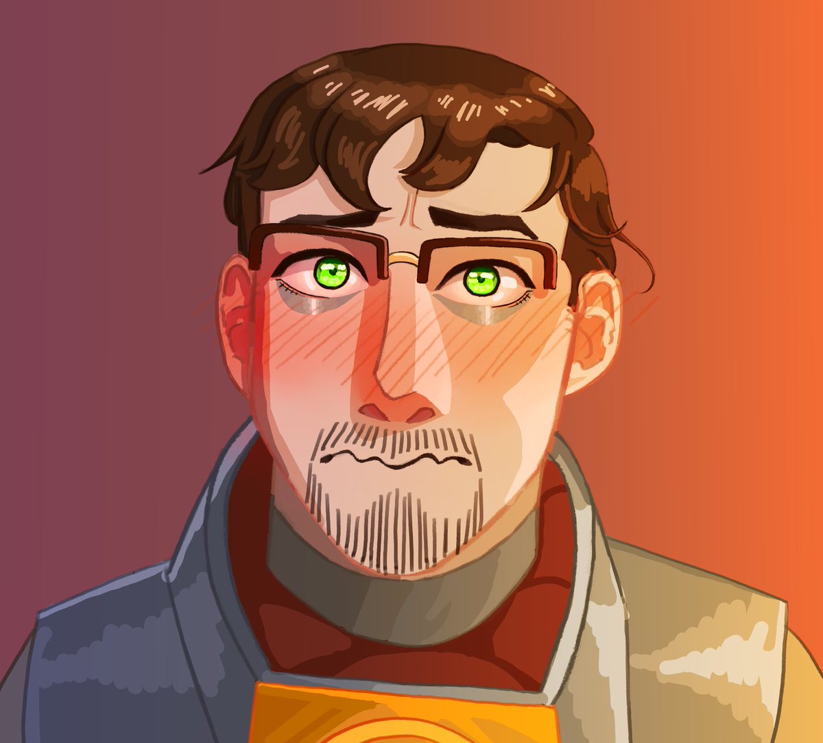 this_should_do's tweet photo. peek into an alternate universe where i never got over my anime phase #gordonfreeman #halflife https://t.co/LQVv7nJymP