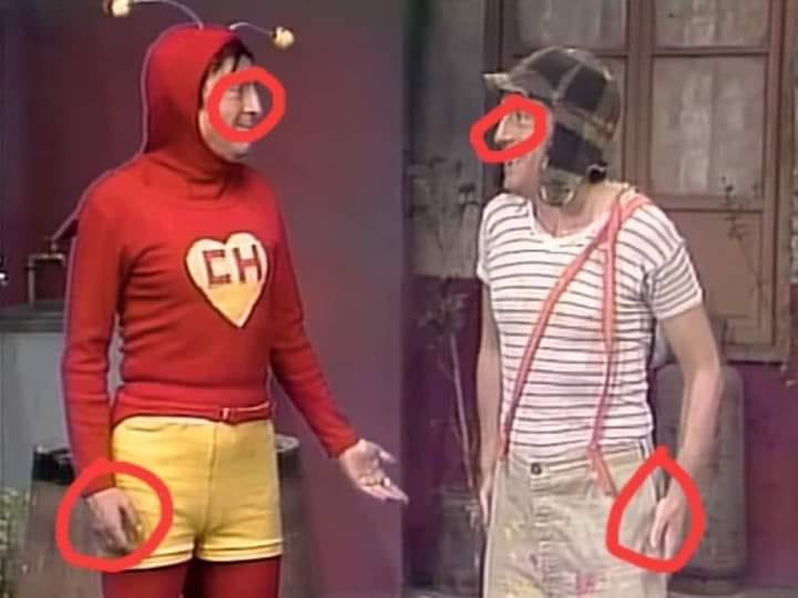 CabareteNetDo's tweet photo. Un reciente estudio después de varios años, nos confirma que en realidad el chapulín colorado es el mismo actor que interpreta al chavo del 8..📷 lo sospeché desde un principio https://t.co/yqm0qINuzP