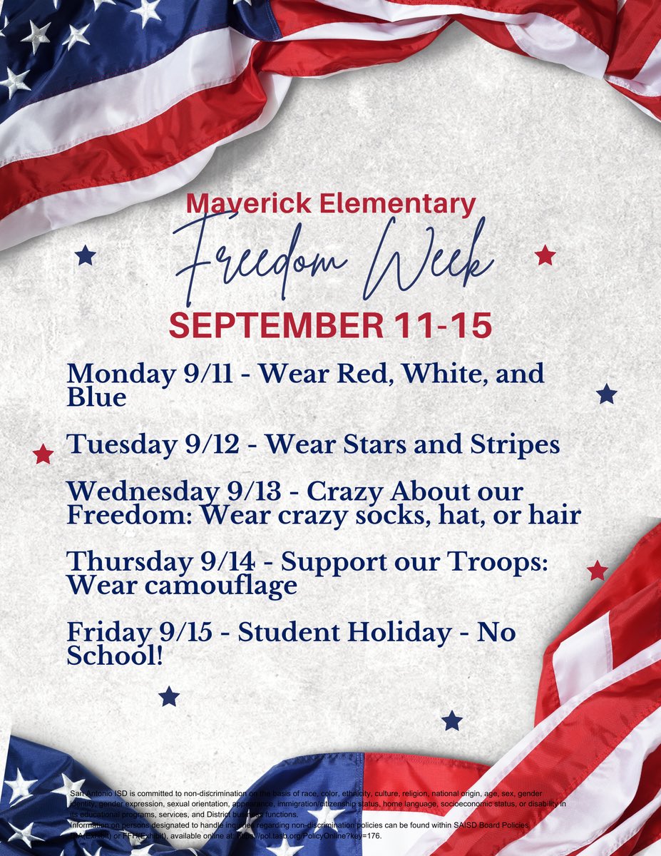 Semana de la Libertad 🇺🇸 Freedom Week