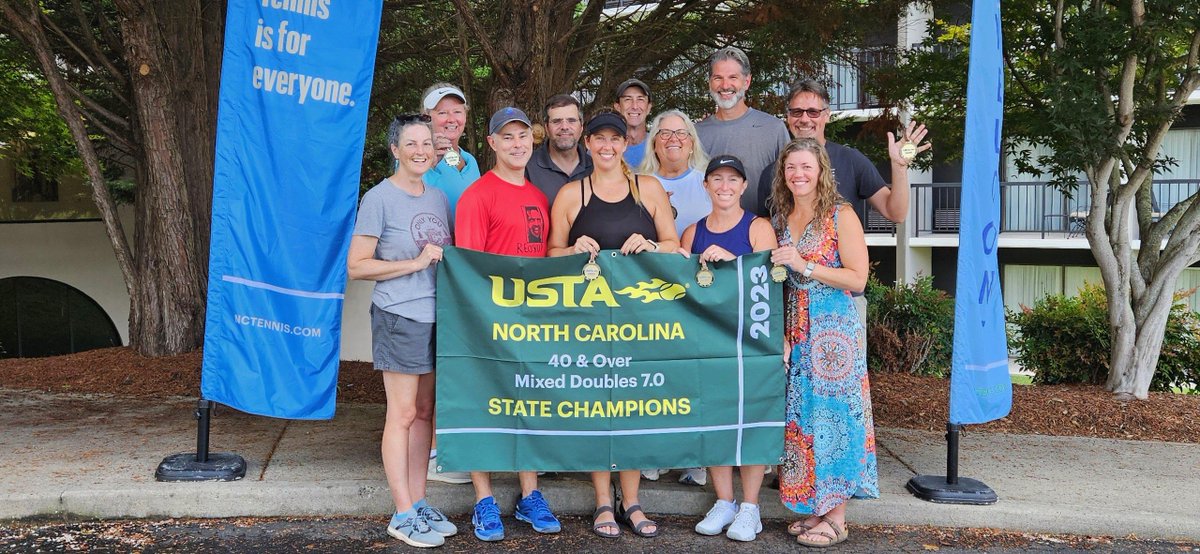 Congrats to all of the CENTRAL teams that competed at the USTA-NC Mixed State Championships.   Great playing by all!  Shout out to the 40+ 7.0 Evans Team for taking the crown!  Well done.....have fun at sectionals!!!  Go Central!
nctennis.com/mixedtournament