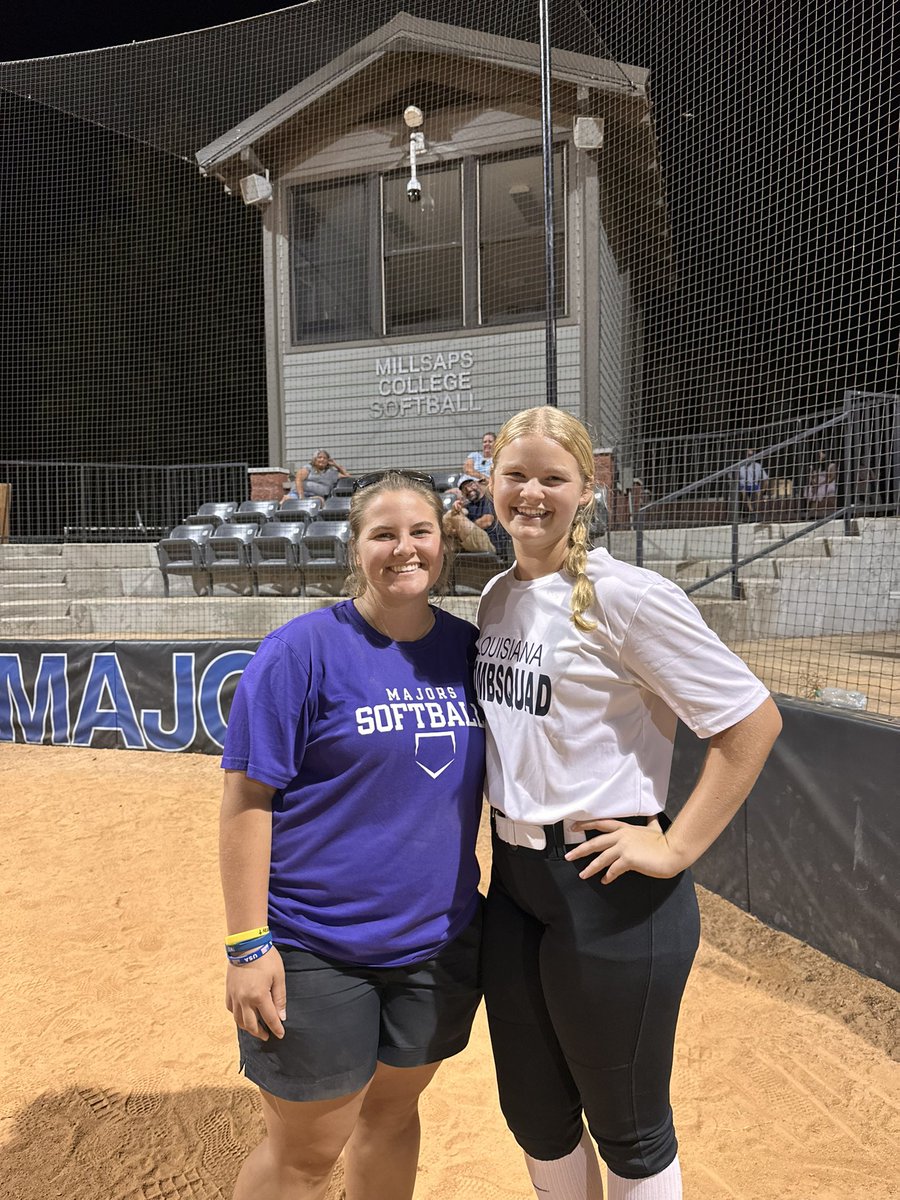 I had an amazing time with <a href="/SapsSoftball/">Millsaps Softball</a> yesterday! Thank you to @CoachMulvany and <a href="/CarleeMullinax/">Coach Ax🪓</a> for such a great experience! Go Majors!