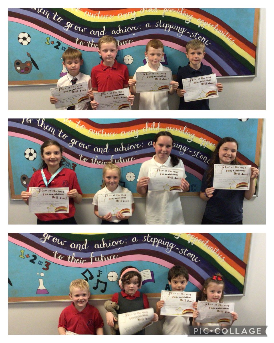 Well done  to our ‘Stars of the Week’ - week ending 8/9/23. We are proud of your achievements.