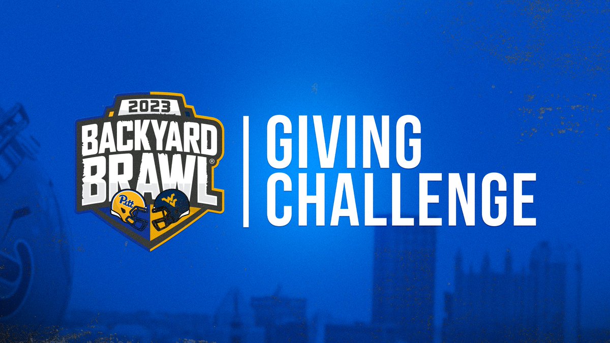 Pitt_ATHLETICS's tweet photo. ⏰ BACKYARD BRAWL GIVING CHALLENGE TIME ⏰

@PittPantherClub 🆚 Mountaineer Athletic Club

Donate $5 or more to the Student-Athlete Success Fund now through Saturday at noon to participate.

Give now: https://t.co/llBxtlhp90 https://t.co/3IHQ0ndozw