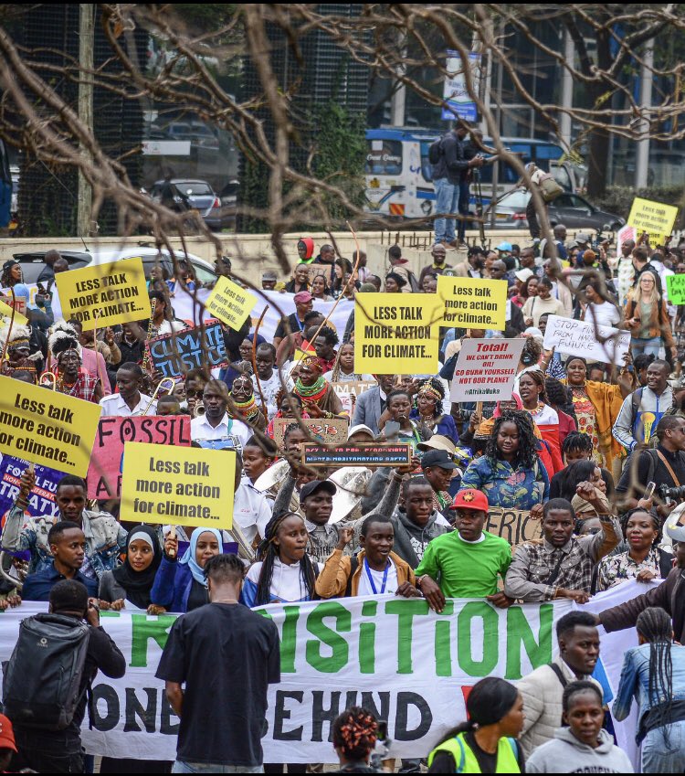 Standing in the frontline demanding a just transition in Africa and an end to fossil fuel projects. #ClimateActionNow #StopFossilFuels #JustTransition23