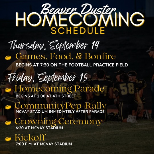 beaver_dusters's tweet photo. DUSTER HOCO 2023!!! Join us for a fun week!! https://t.co/AmctGNi1lF
