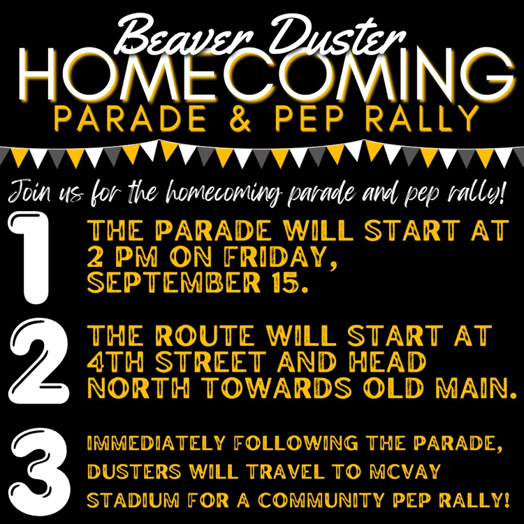 beaver_dusters's tweet photo. DUSTER HOCO 2023!!! Join us for a fun week!! https://t.co/AmctGNi1lF