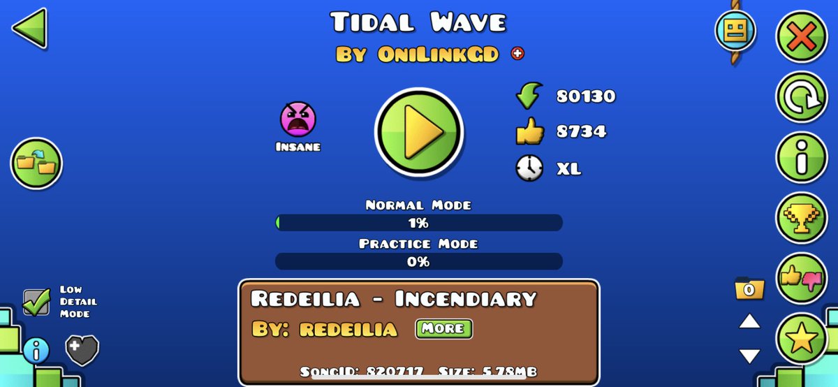 brezzygm1's tweet photo. PB 1% TIDAL WAVE MOBILE #geometrydash #tidalwave https://t.co/AWuJdnukLG