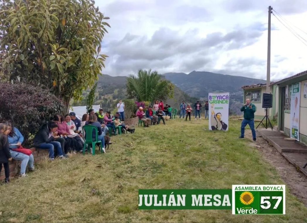 jmesapinto's tweet photo. Boyacá Minera y Sostenible. #Socotá 
#Asamblea 🌻57
#BoyacáGrande
 #AmayaGobernador https://t.co/XH9UYUiKhc