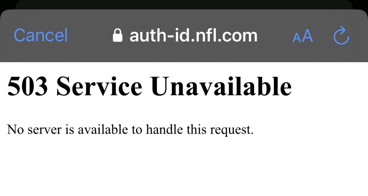 MikaelsAmerica's tweet photo. Hey @nfl give me my money back. This has been alllllll day today
You guys are worth a zillion dollars and your servers can’t handle week 1?
#nfl #nflapp https://t.co/g4od1fbd8b
