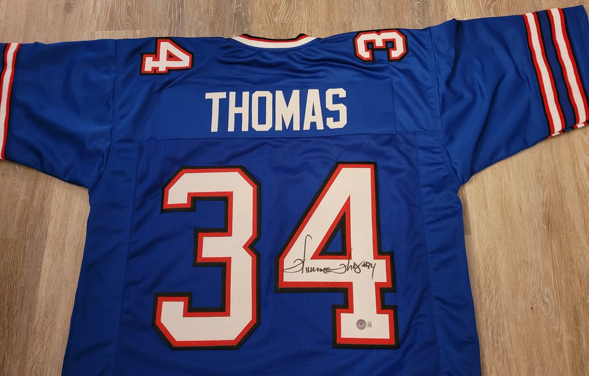 🚨🚨 Opener Giveaway 🚨🚨

To celebrate the start of the season, <a href="/jimmyreu81/">Jim Reuther</a> and I are giving away this signed Thurman Thomas jersey. To enter:

- retweet 
- follow me
- follow <a href="/jimmyreu81/">Jim Reuther</a> 

Winner will be selected September 24th! Good luck!!! #BillsMafia