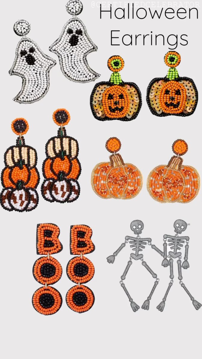Adorable Halloween earrings! All on Amazon under $10! Linked in my bio! 

#certifiedcelebrator #halloweenaccessories #amazoninfluencerprogram read more -> instagram.com/reel/CxBjQW3Ah…