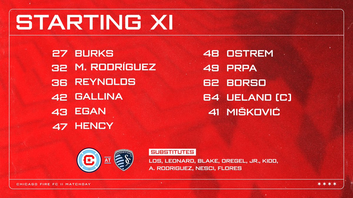 ChicagoFireFCII's tweet photo. We are Bor-so excited to share our starters for tonight!! 😉

#ChicagoFireII | #cf97 https://t.co/00LALCpjT4