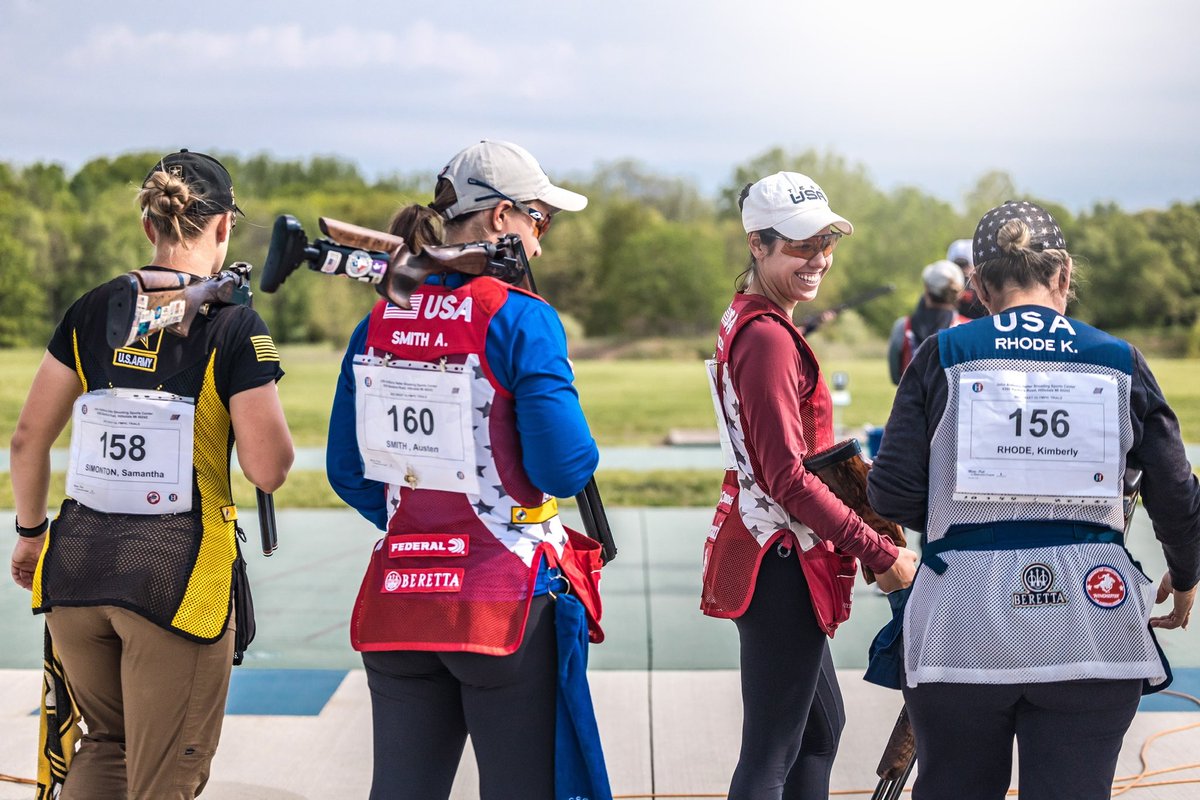 All smiles on this beautiful Sunday. One more day closer to Paris 2024! #smiles4days #usashooting #pathtoparis2024