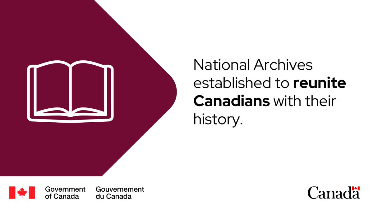 📔 This weekend, the Government passed the much needed National Archives Bill which formally establishes a National Archive in Canada. 

🇨🇦 With it expected to launch this week, the National Archives will allow Canadians to reunite with the history of their community.