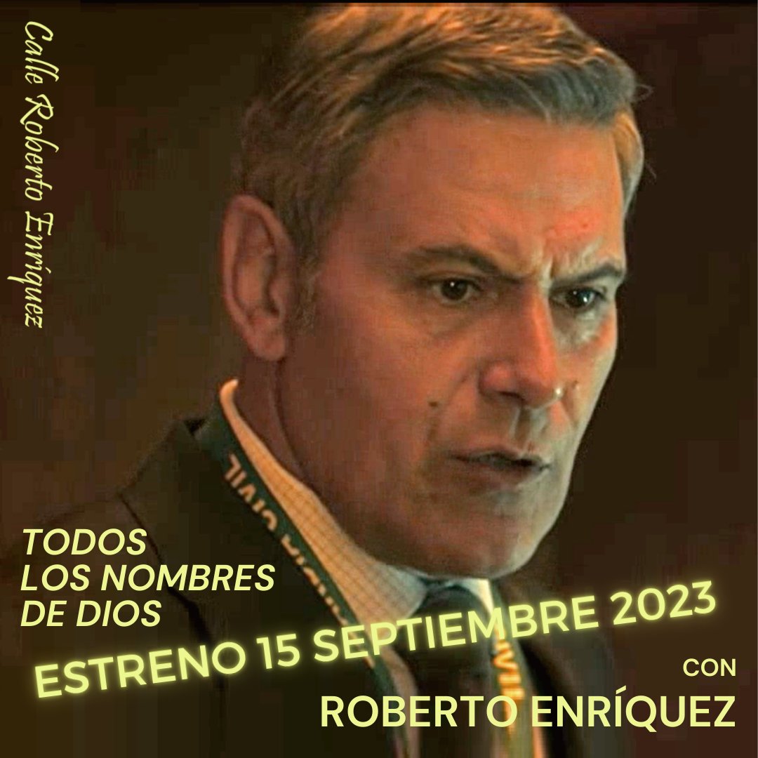 #ROBERTOENRÍQUEZ es "Gerardo" en la película #TodosLosNombresDeDios, que se estrena en cines en España el VIERNES 15 SEPTIEMBRE 2023, y posteriormente estará disponible en <a href="/primevideo/">Prime Video</a>

Recopilamos las noticias y avances del estreno:
facebook.com/photo?fbid=720…