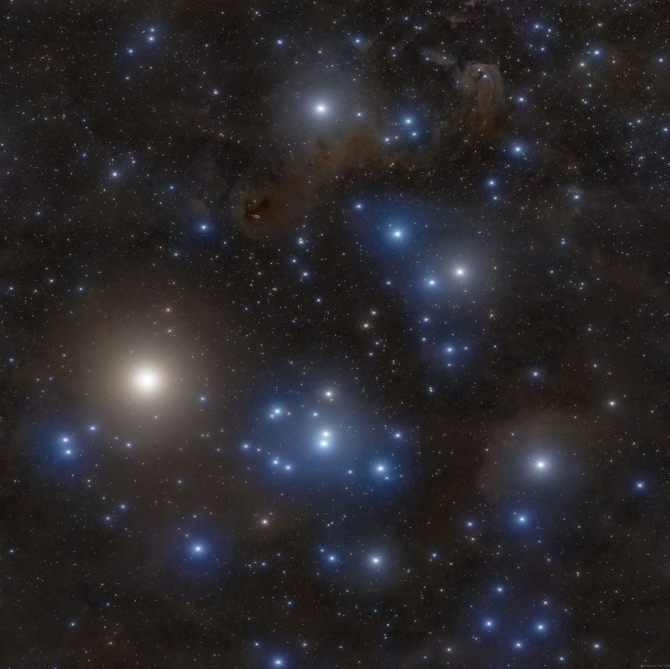 A recent study suggests the presence of the nearest black holes to Earth within the Hyades star cluster, located approximately 147 light-years away from the Sun. 

The previous candidate, namely the black hole Gaia BH1, is ~1565 light-years from us.
#blackhole