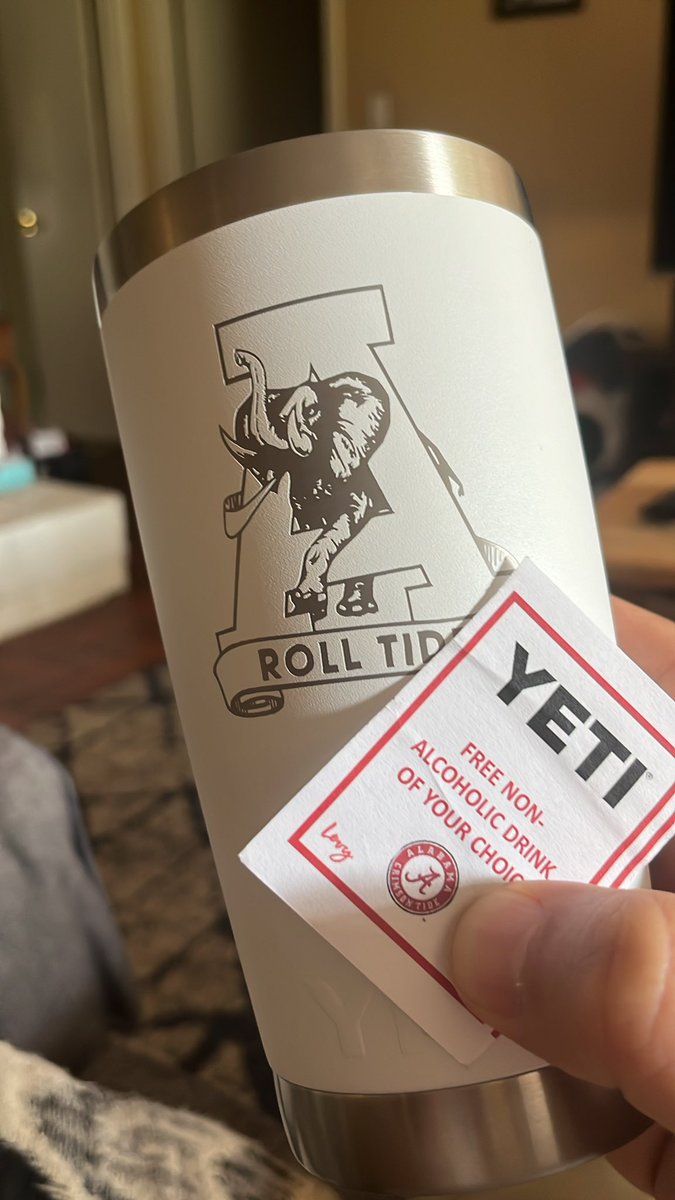 StevenSBrown's tweet photo. @UA_Athletics @YETICoolers @Greg_Byrne these were WAAAYYYY to difficult to find yesterday in the upper deck. The merchandise stand didn’t even have them out just a picture - I had to ask. Additionally, I was given the coupon for a free beverage but not one concession stand would accept it. https://t.co/Hf101fwJS7