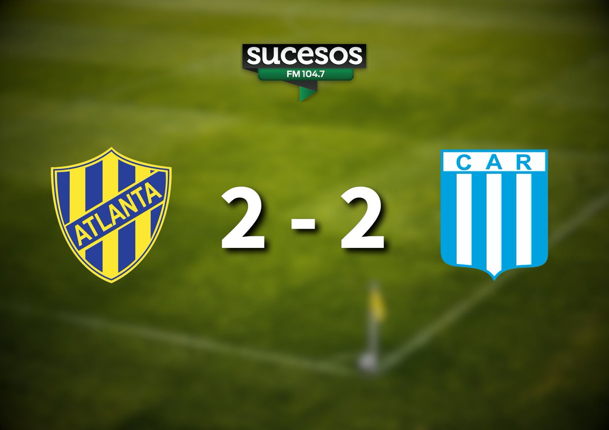 RadioSucesos's tweet image. #Racingcba #LCDG
Final del partido
La Academia empató de visitante frente a Atlanta