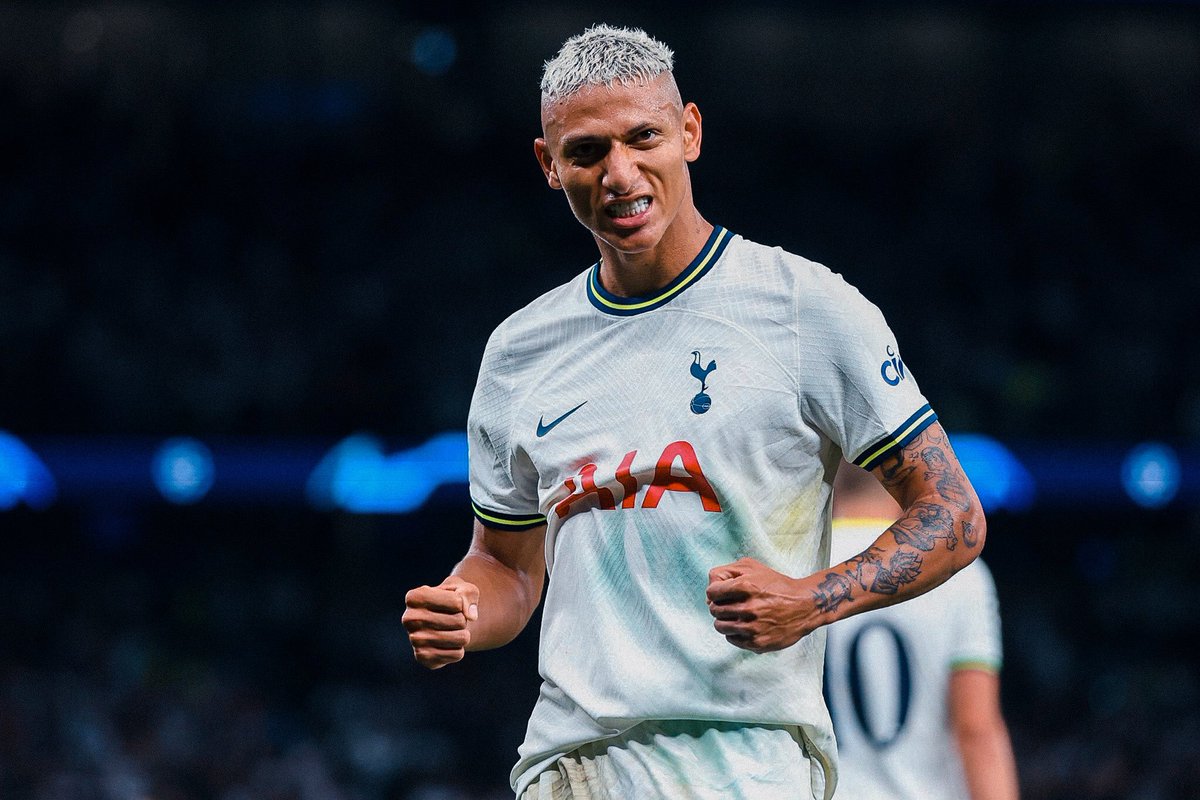 All Tottenham fans are with you and behind you we support you in every game we see your effort and what you offer us is just time and goals will come be patient 
I love you, Richy. 🤍
#THFC <a href="/richarlison97/">Richarlison Andrade</a>