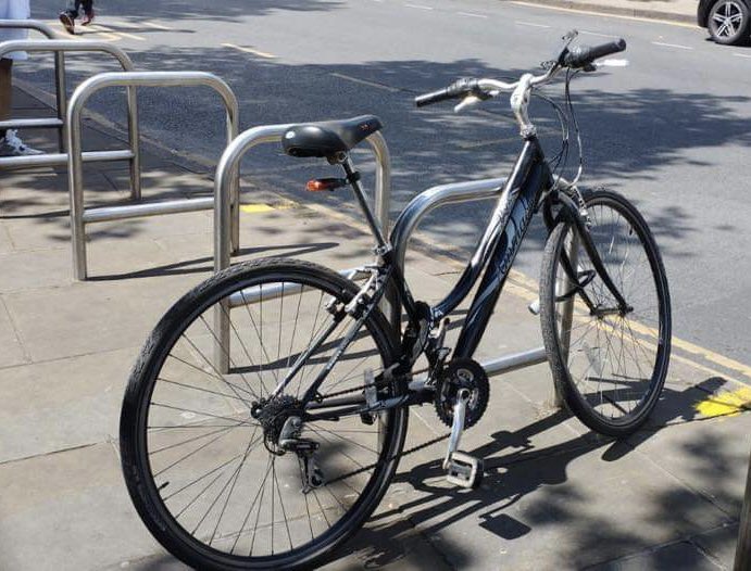 STOLEN 
a black York Ammaco with some small silver details.