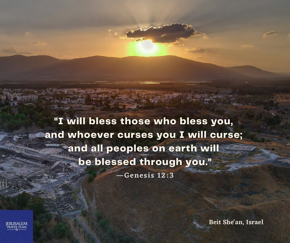 jerusalemprayer's tweet photo. "I will bless those who bless you, and whoever curses you I will curse; and all peoples on earth will be blessed through you."
—Genesis 12:3
#PrayingForPeace #PrayForThePeaceOfJerusalem #IWillBlessIsrael #IsraelForever #BeitShean #BeautifulIsrael
Pictured: Beit She'an https://t.co/PAWNTQbq7K