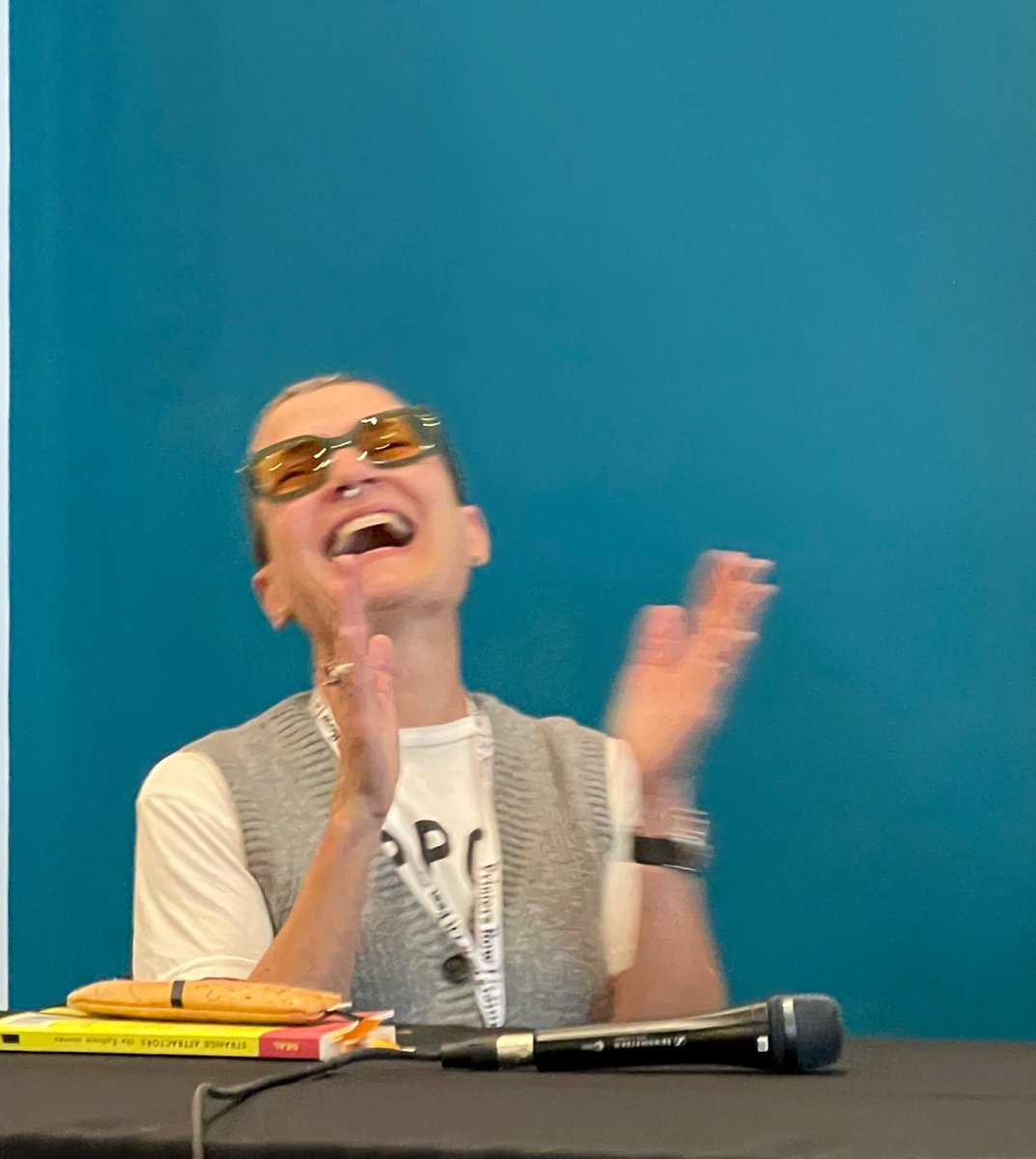 janicemdeal's tweet photo. Thank you @PrintersRowFest Program Director @AmyDanzer for helping Chicago celebrate literary riches! It was a joy to introduce my new book “Strange Attractors: The Ephrem Stories” from @NewDoorBooks! #PRLF23 #PrintersRowLitFest2023 #PrintersRow #LitFest2023 https://t.co/Ryh3AGoEtS
