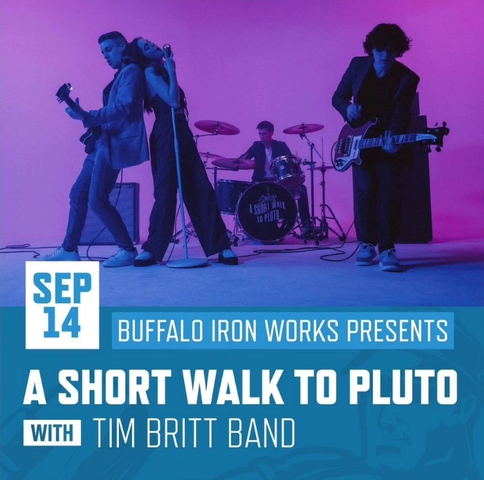 This Thursday we get to share the stage with a <a href="/ASWTPOfficial/">A Short Walk To Pluto</a> at <a href="/IronWorksBflo/">Buffalo Iron Works</a> and y’all should be there!! Link for tickets is in our bio! #livemusic #buffalony #supportlocalmusic #buffalomusicscene #tbb #originalmusic #letsgo <a href="/StepOutBFLO/">Step Out Buffalo</a>