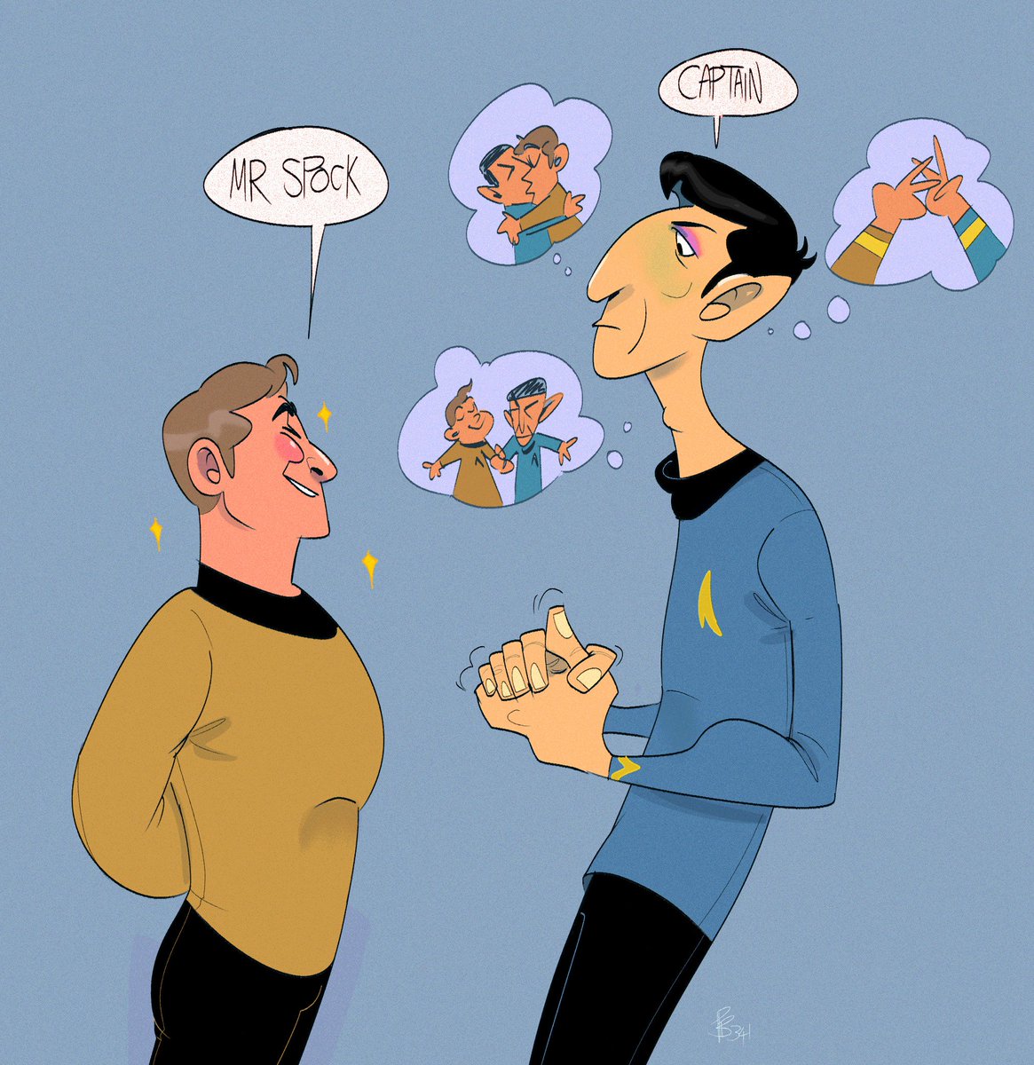 The pining is strong. SO VERY STRONG #StarTrek #spirk